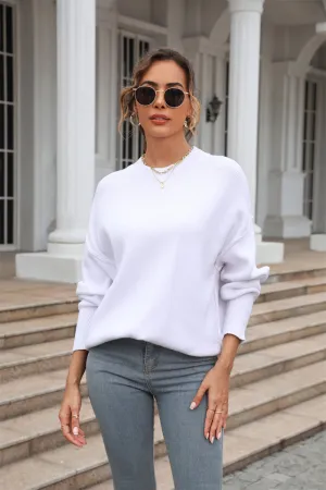Round Neck Long Sleeve Sweaters