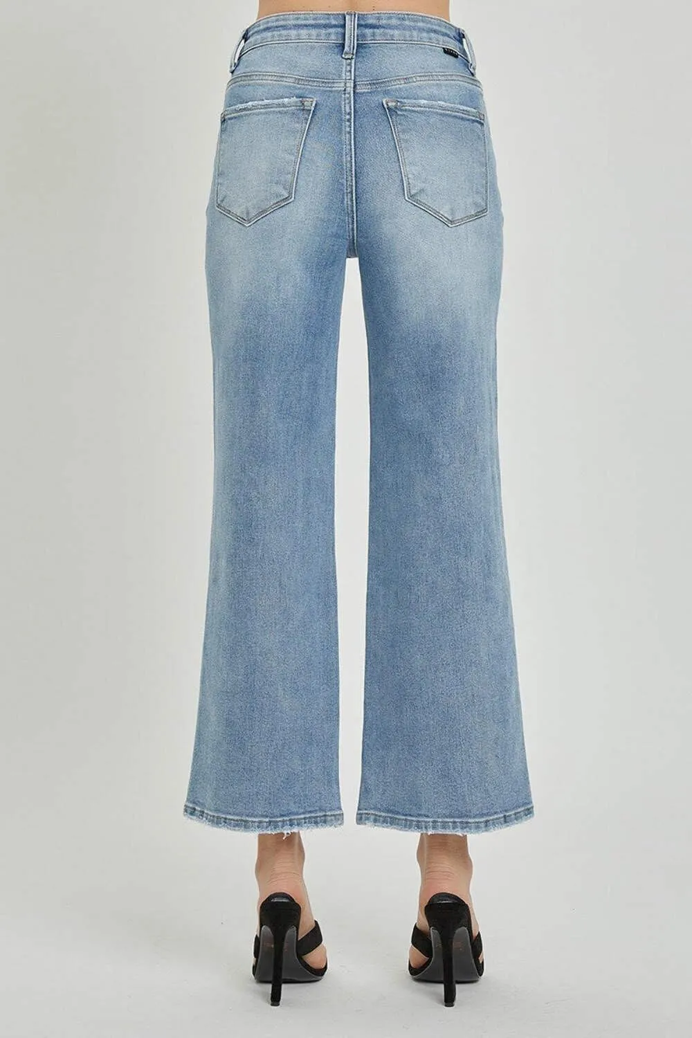 SALT TREE Risen Jeans - High Rise Wide Crop Jeans - RDP5531