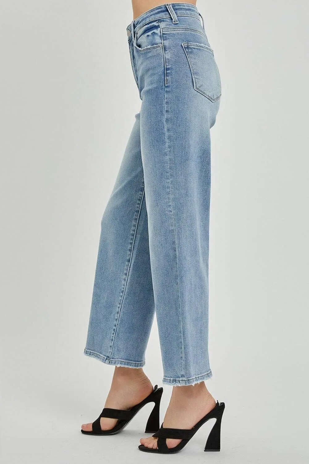 SALT TREE Risen Jeans - High Rise Wide Crop Jeans - RDP5531