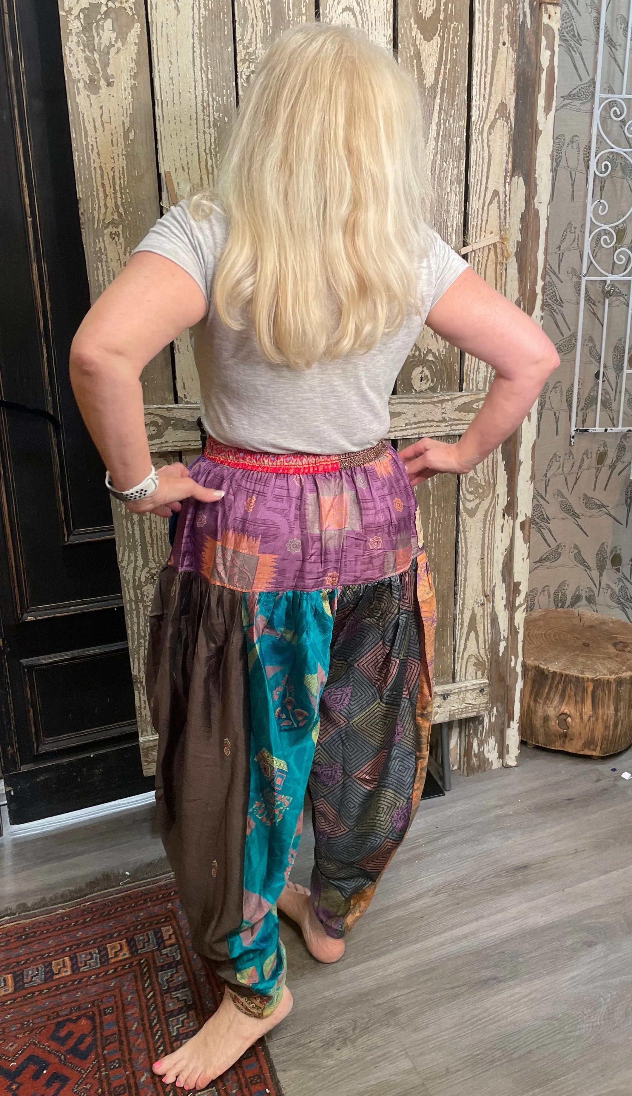 Sari Sunrise Pant "Abstract Sunset" by Jaded Gypsy