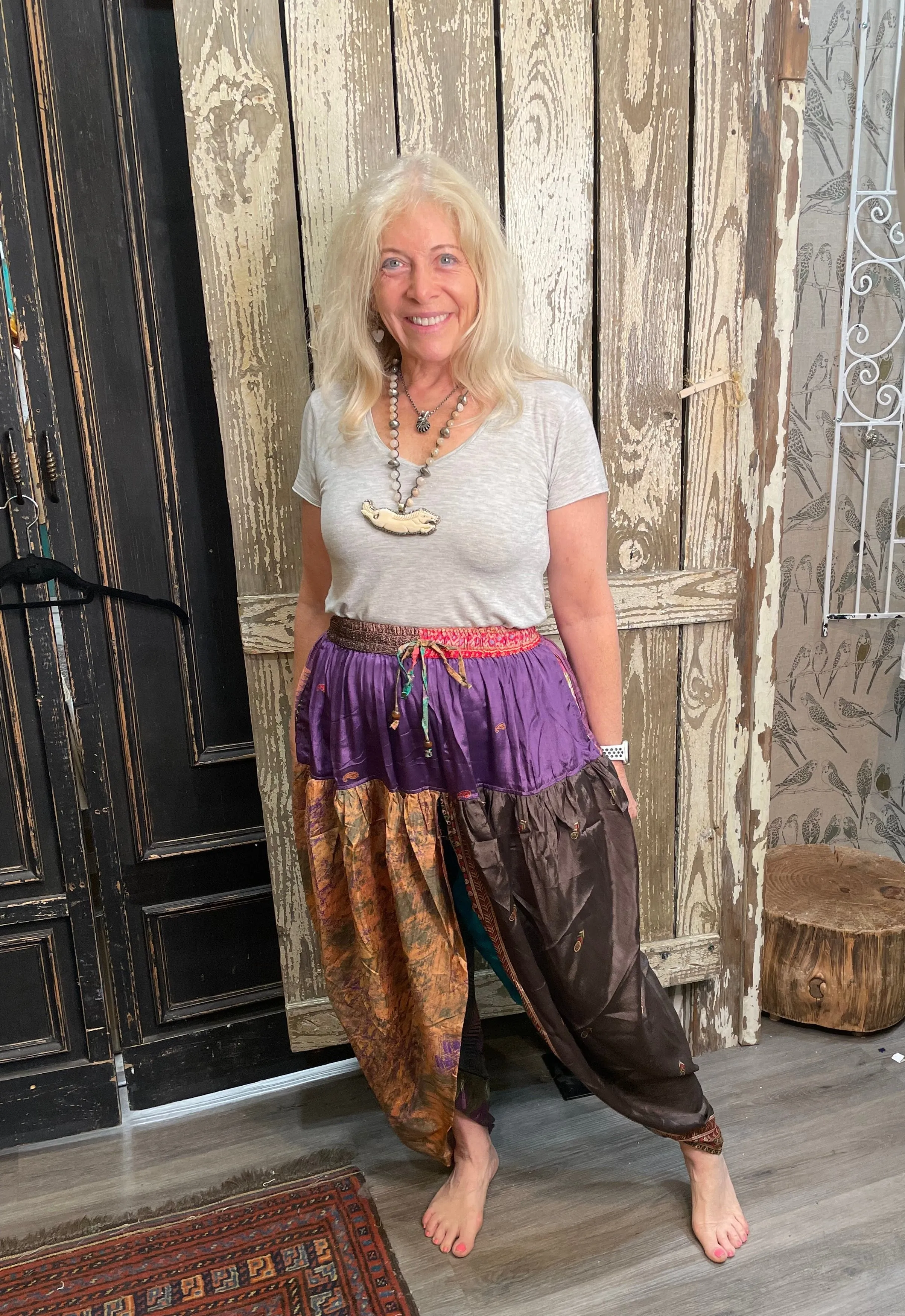 Sari Sunrise Pant "Abstract Sunset" by Jaded Gypsy