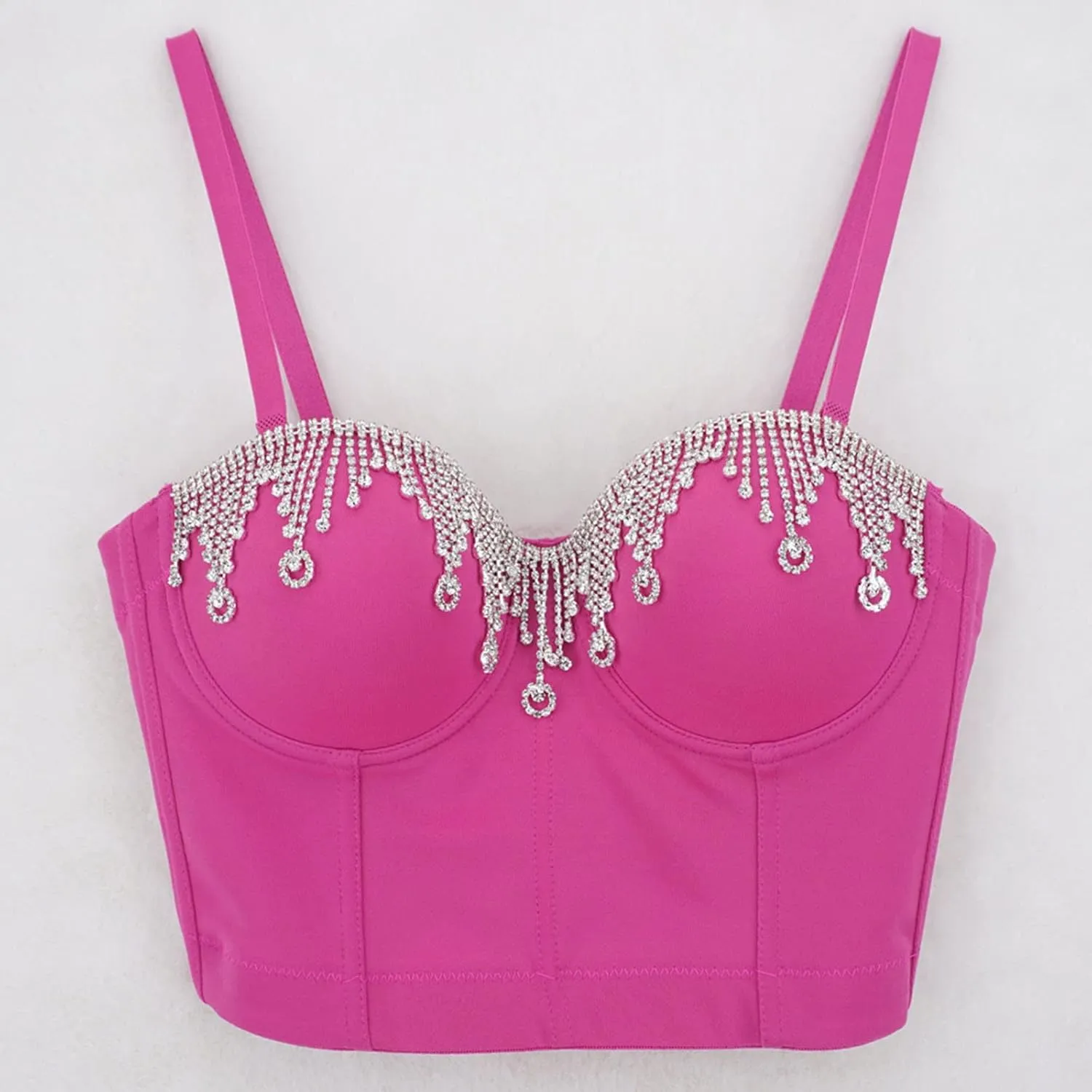 Shiny Going Out Tank Top for Women Party Rhinestone Sparkle Sparkly Sleeveless 2025 Shirts Sequin Camisole Club Cute