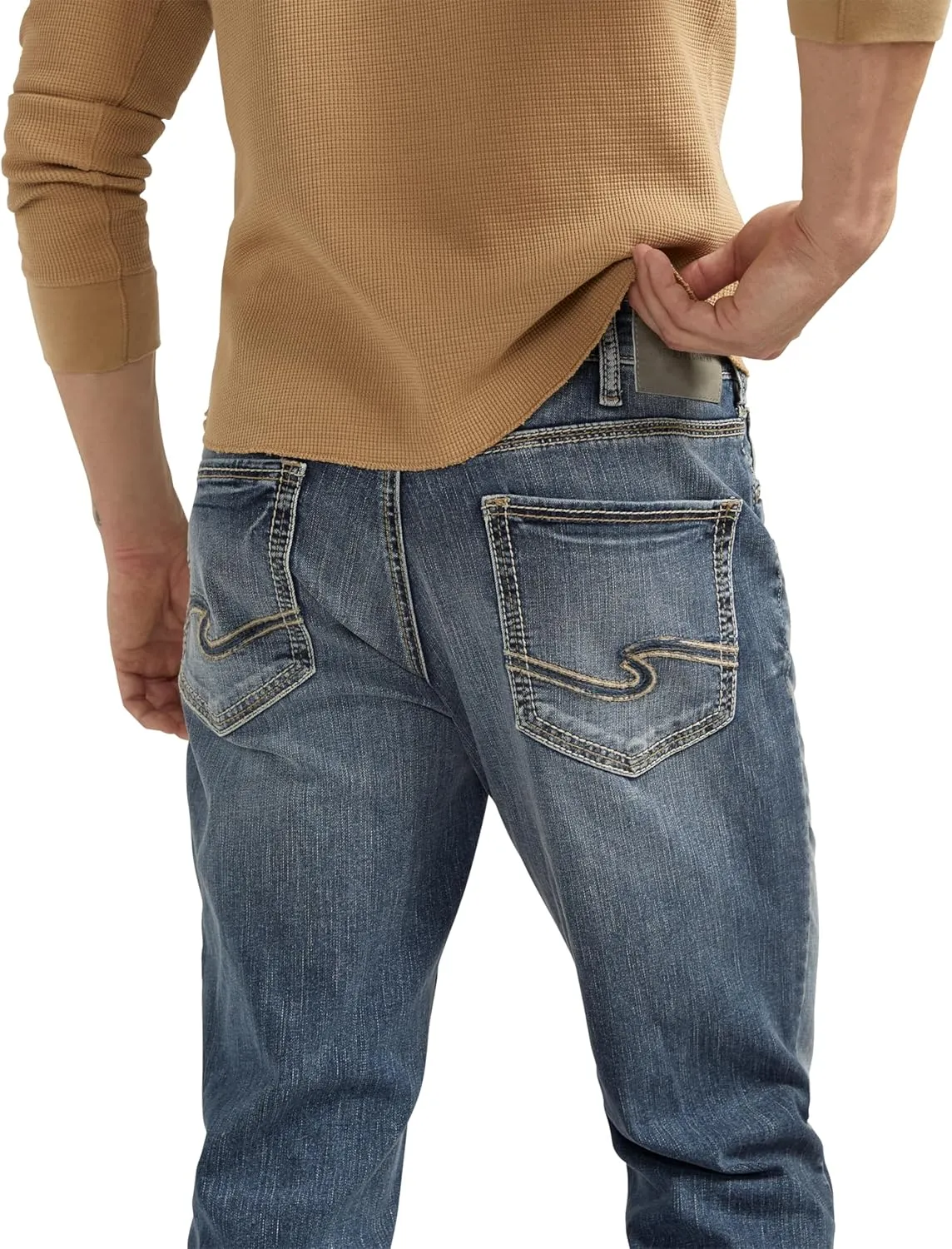 Silver Jeans Co. Men's Eddie Athletic Fit Tapered Leg Jeans