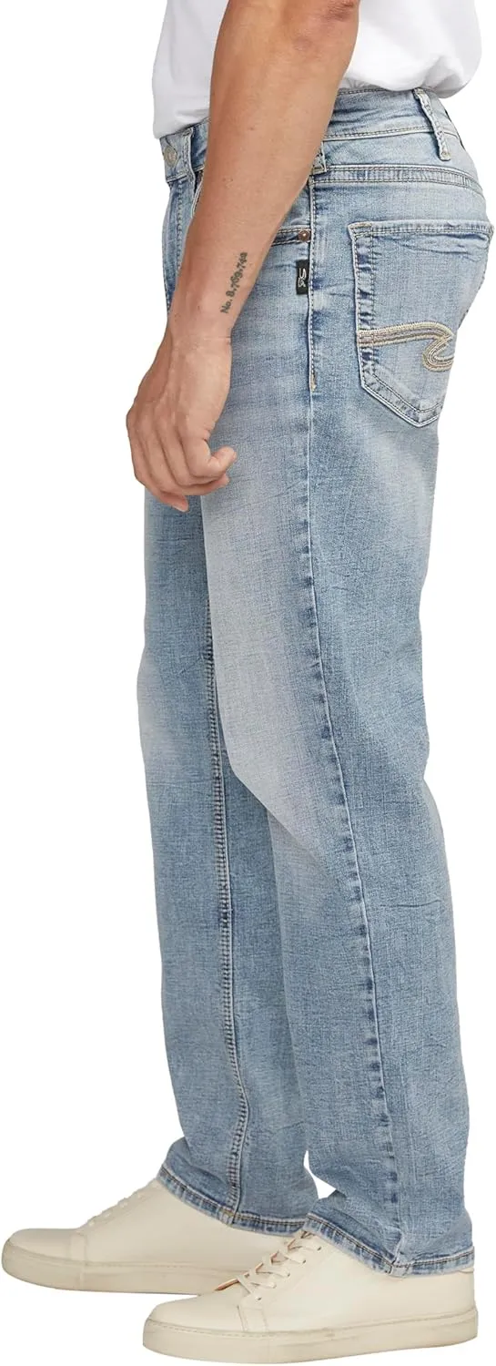 Silver Jeans Co. Men's Eddie Athletic Fit Tapered Leg Jeans