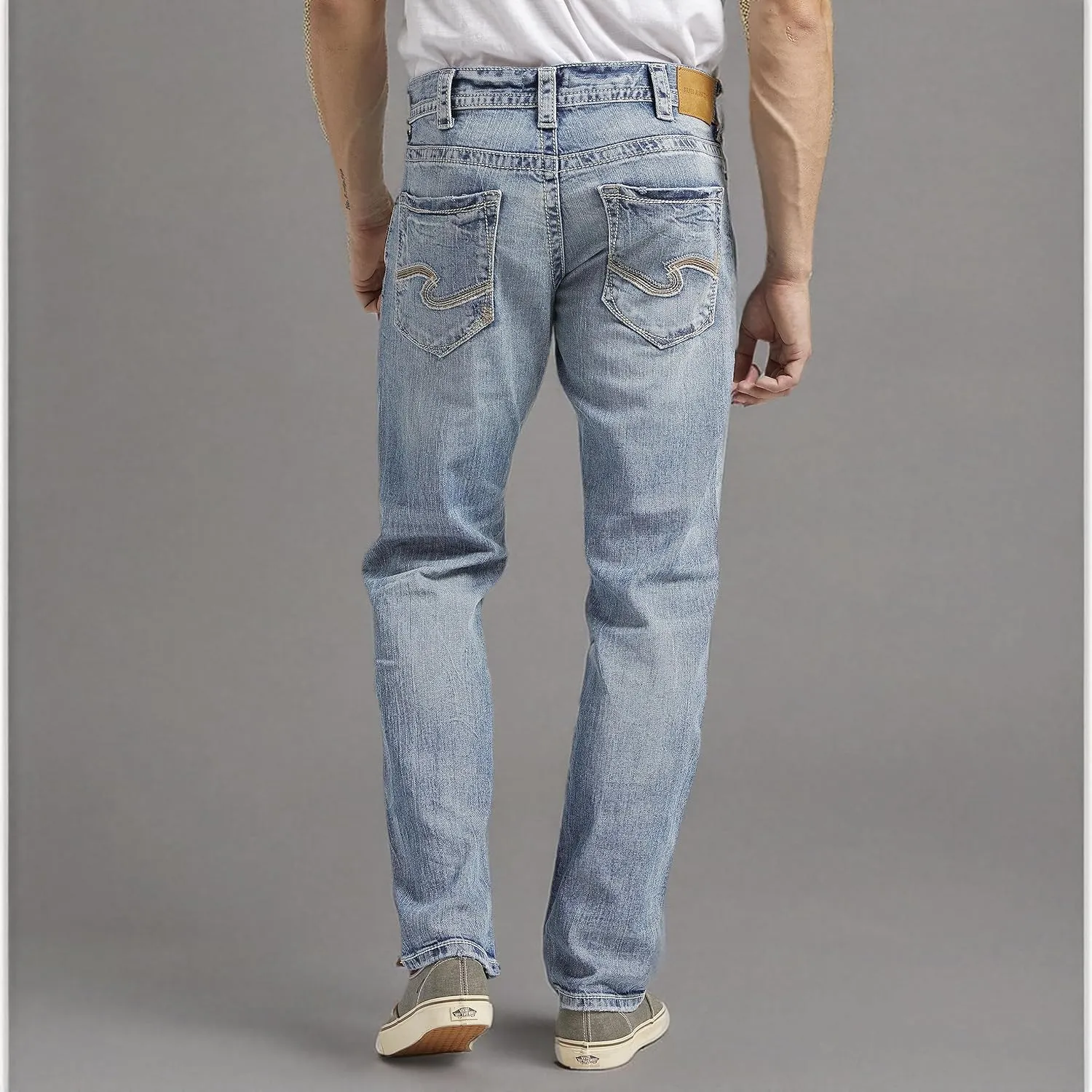 Silver Jeans Co. Men's Eddie Athletic Fit Tapered Leg Jeans