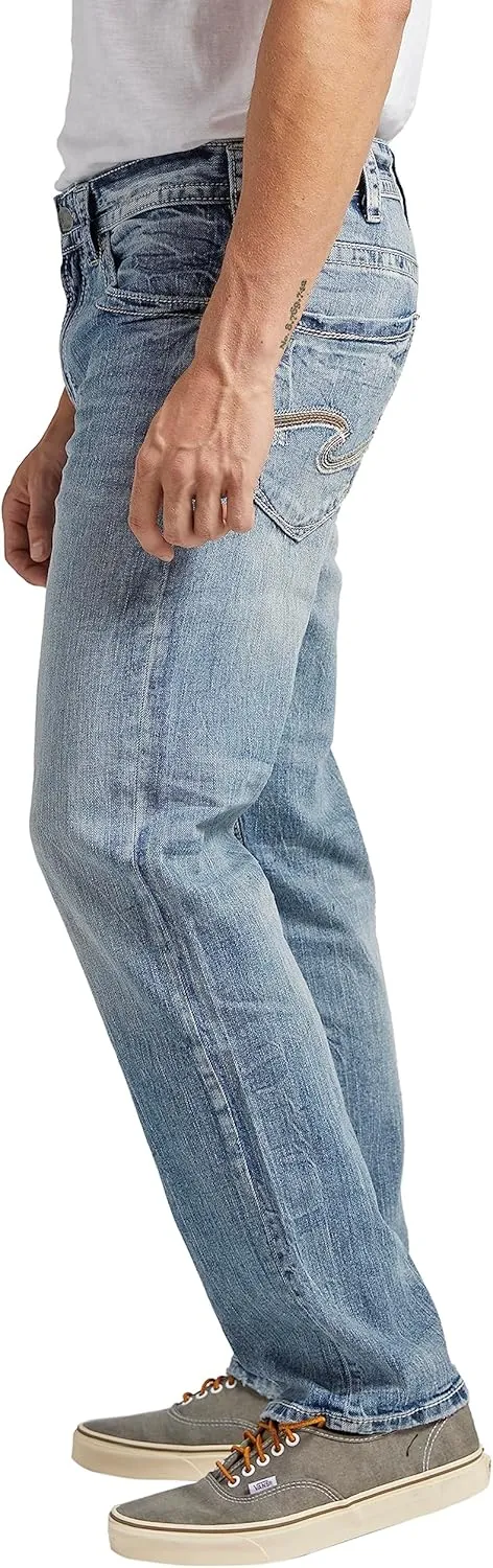 Silver Jeans Co. Men's Eddie Athletic Fit Tapered Leg Jeans
