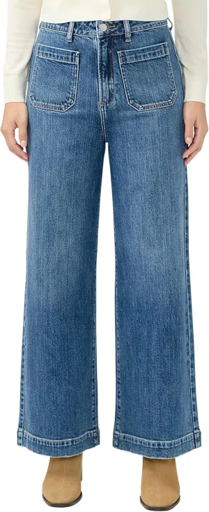Silver Jeans Co. Women's 70s High Rise Wide Leg Jeans