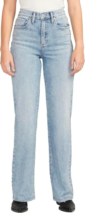 Silver Jeans Co. Women's Highly Desirable High Rise Trouser Leg Jeans