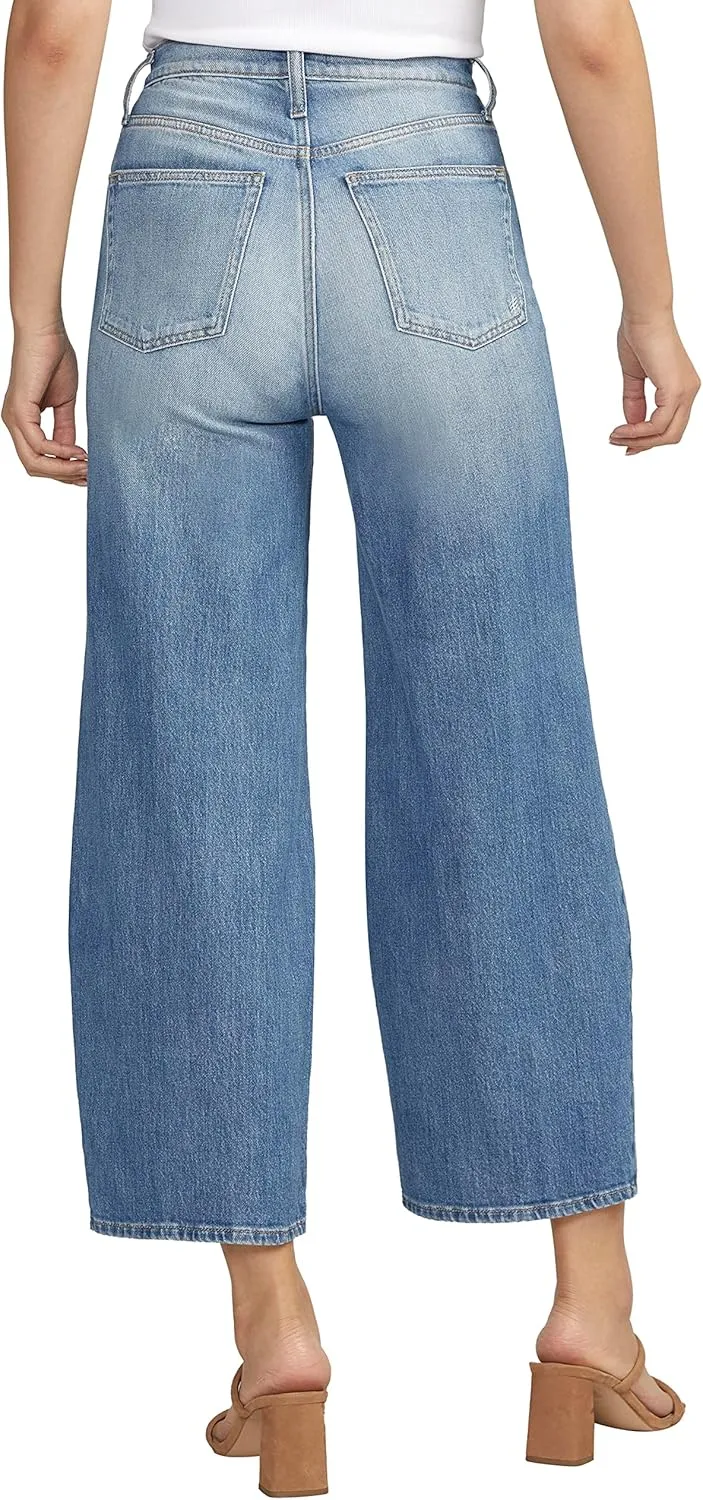 Silver Jeans Co. Women's Highly Desirable High Rise Wide Leg Jeans