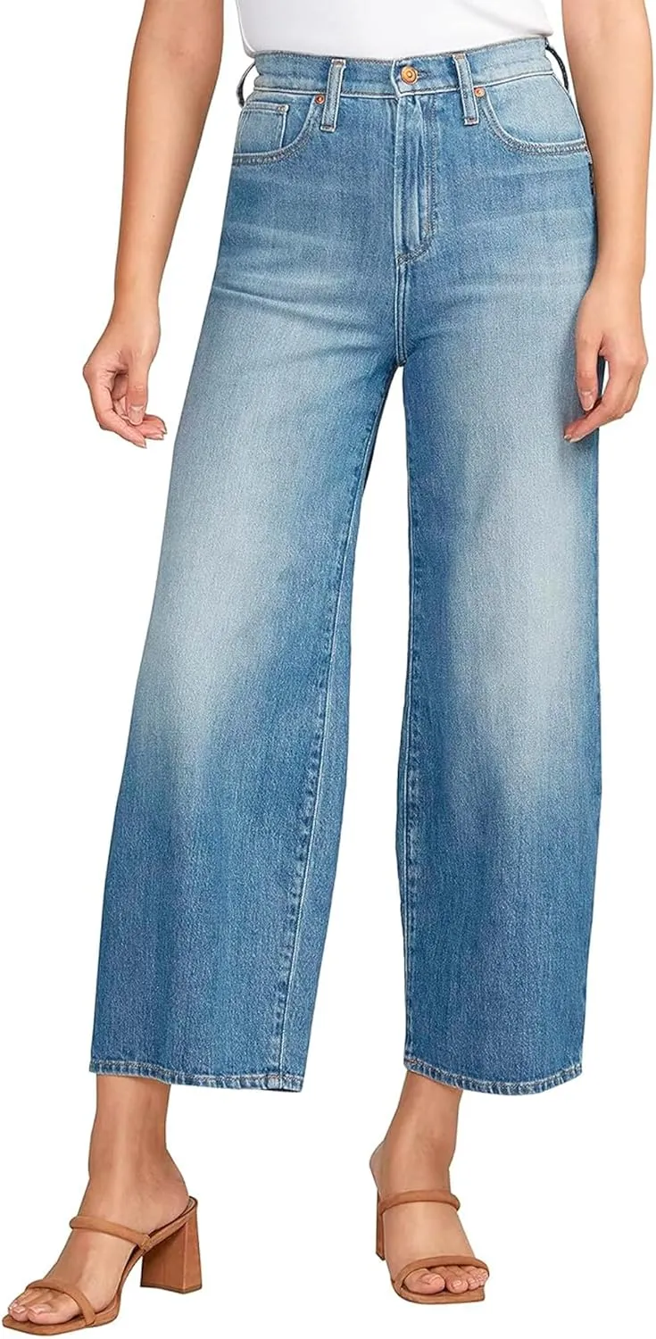 Silver Jeans Co. Women's Highly Desirable High Rise Wide Leg Jeans