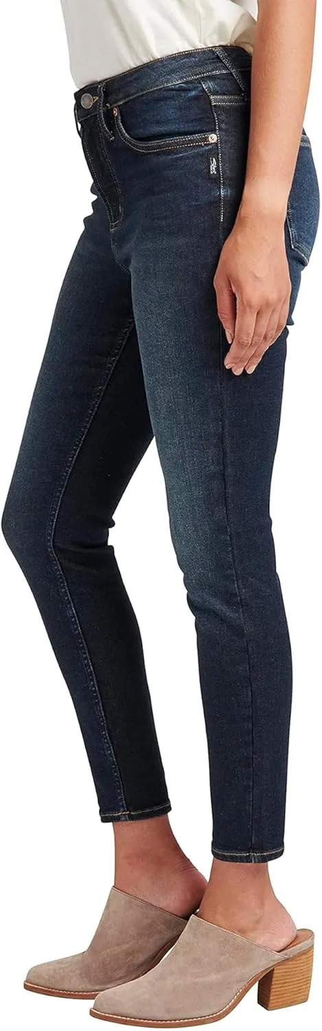 Silver Jeans Co. Women's Infinite Fit High Rise Skinny Leg Jeans