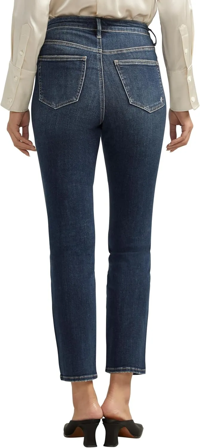 Silver Jeans Co. Women's Isbister High Rise Straight Leg Jeans