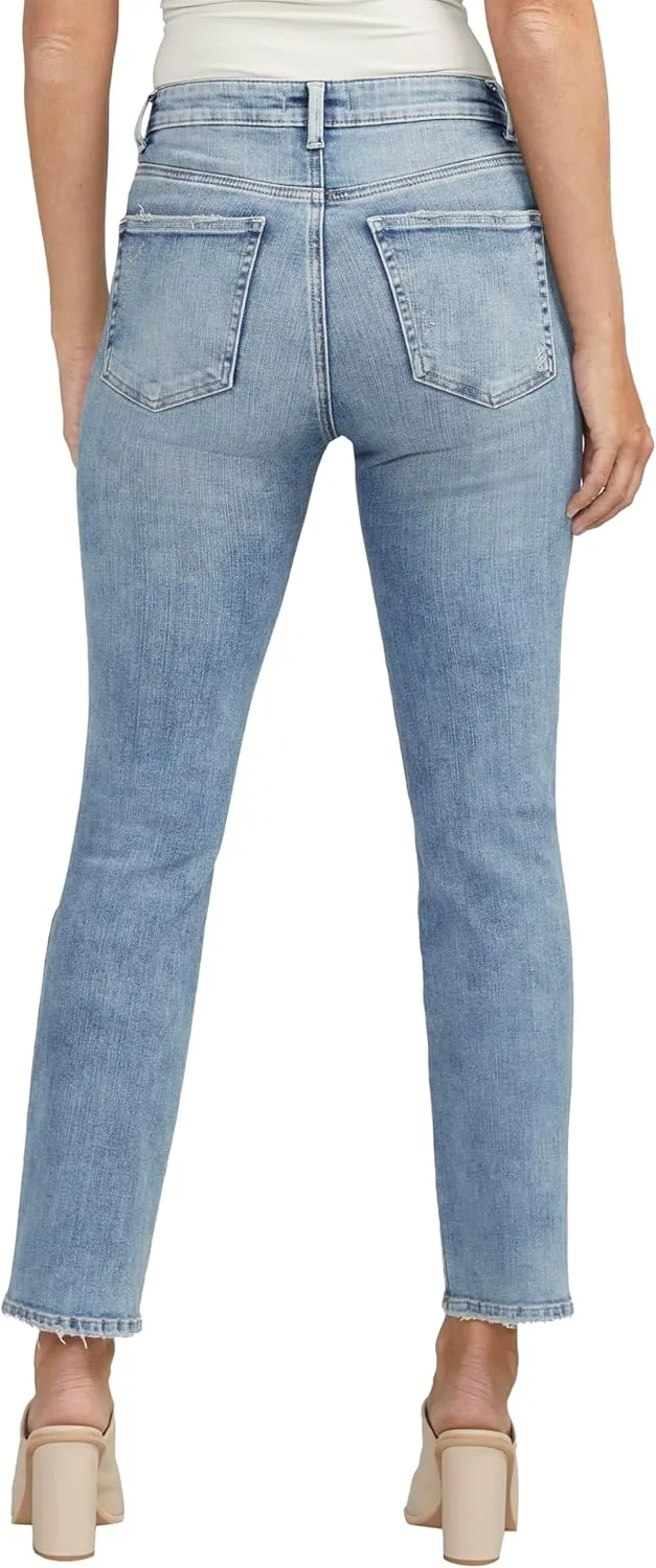 Silver Jeans Co. Women's Isbister High Rise Straight Leg Jeans