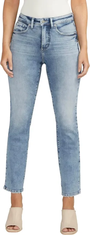 Silver Jeans Co. Women's Isbister High Rise Straight Leg Jeans