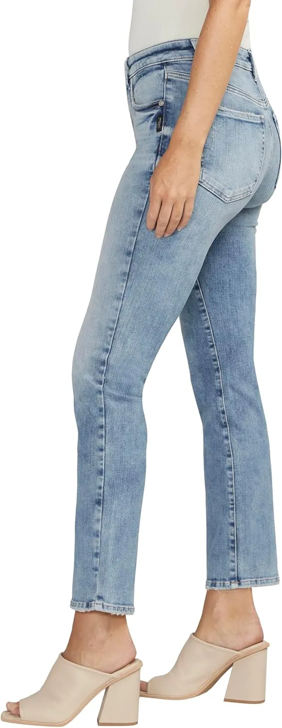 Silver Jeans Co. Women's Isbister High Rise Straight Leg Jeans