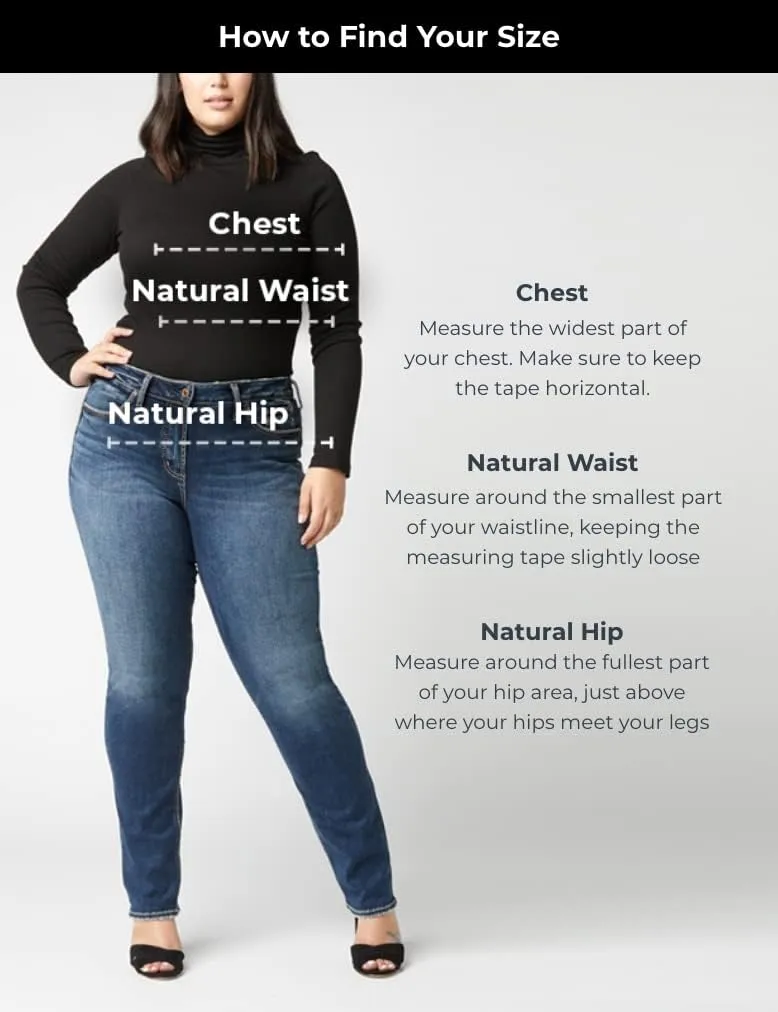 Silver Jeans Co. Women's Plus Size Suki Mid Rise Skinny Jeans