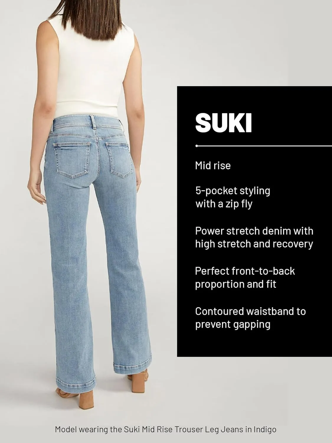 Silver Jeans Co. Women's Plus Size Suki Mid Rise Skinny Jeans