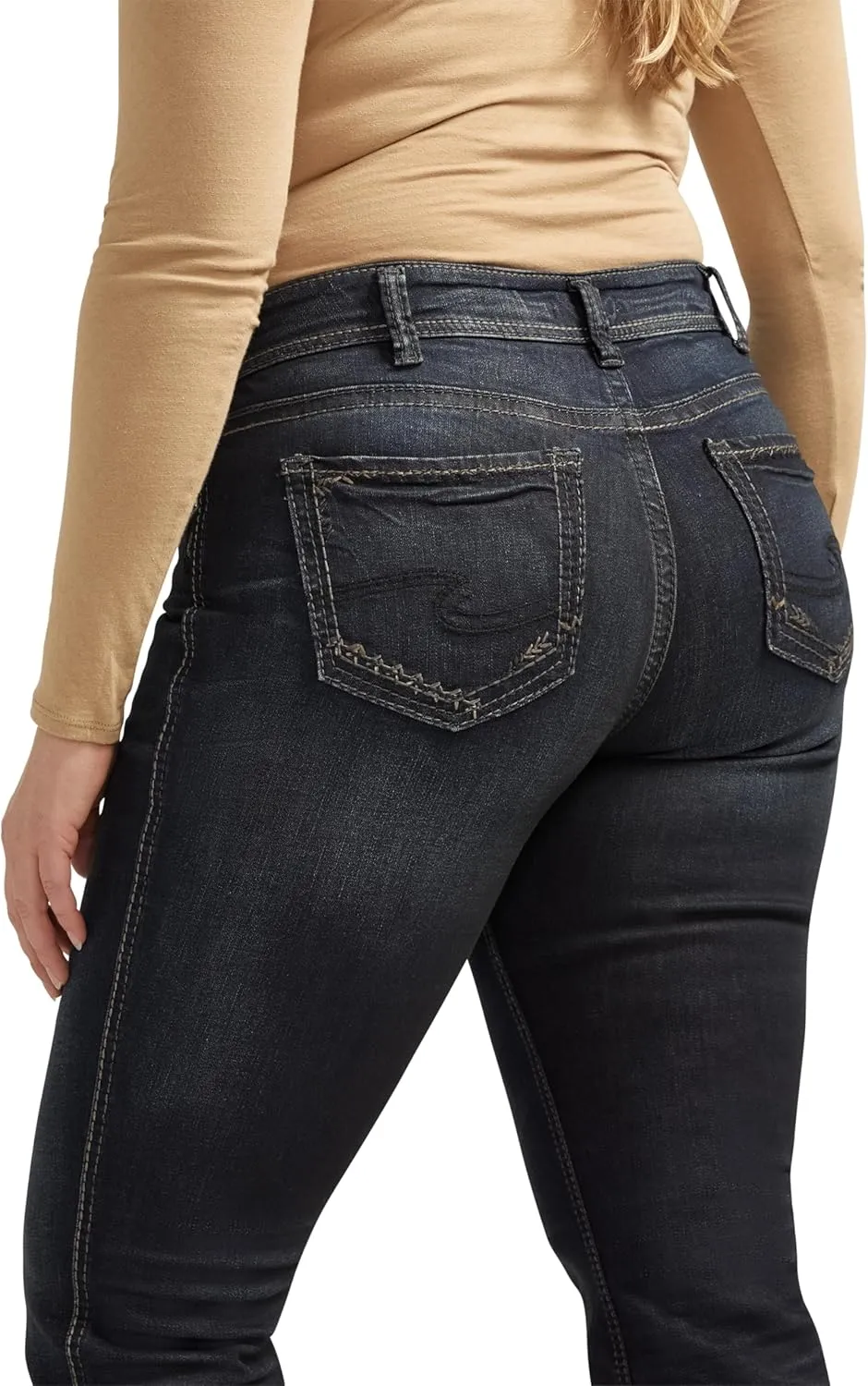 Silver Jeans Co. Women's Plus Size Suki Mid Rise Slim Bootcut Jeans