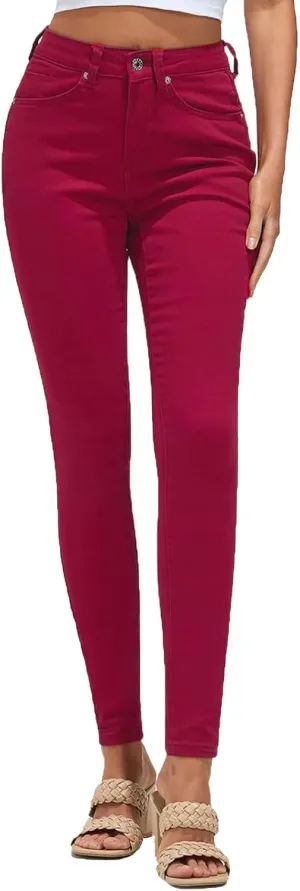 Skinny Jeans Women High Waisted Slim Fit Tapered Jeans Slim Jeans Riding Jeans Sexy Springy Booty Lift Denim Pants