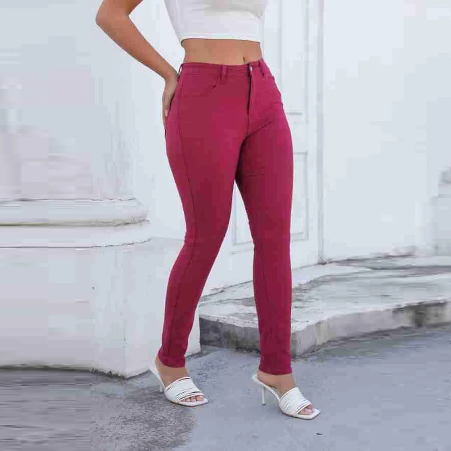 Skinny Jeans Women Slim Fit High Waisted Tapered Jeans Slim Jeans Riding Jeans Sexy Springy Booty Lift Denim Pants