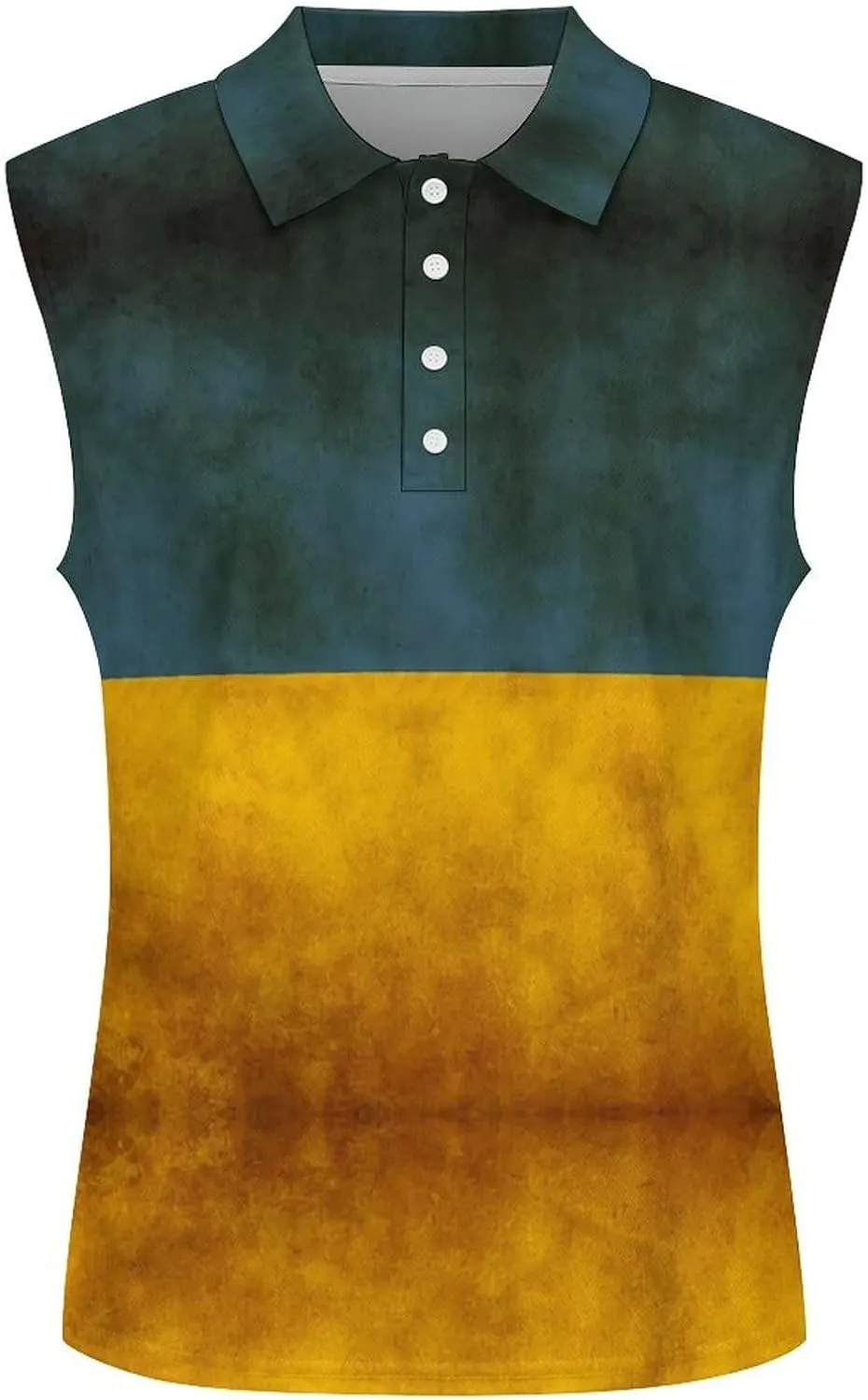 Sleeveless Shirts for Women American Flag V Neck Shirt Casual PO-LO Tank Top Pullover Quick Dry with Designs