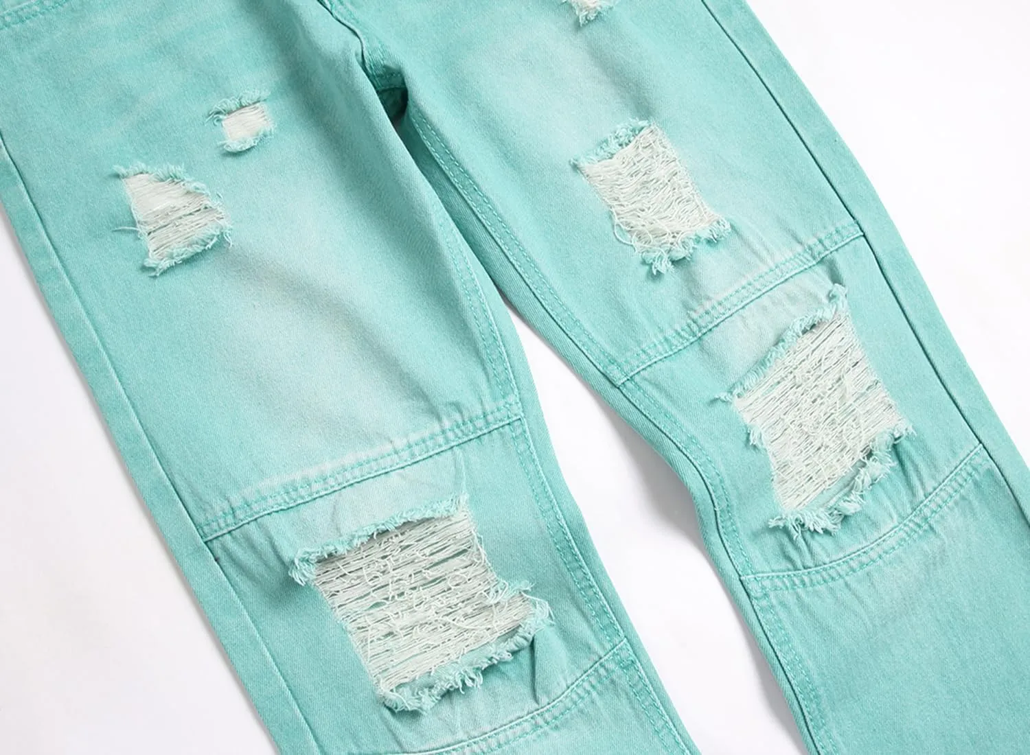 Slim Fit Men's Jeans, Ripped Stretch Jeans Denim Pants