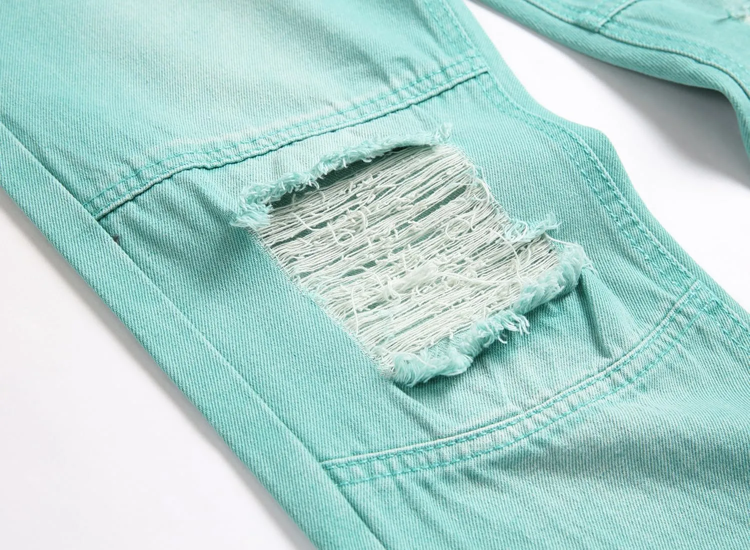 Slim Fit Men's Jeans, Ripped Stretch Jeans Denim Pants