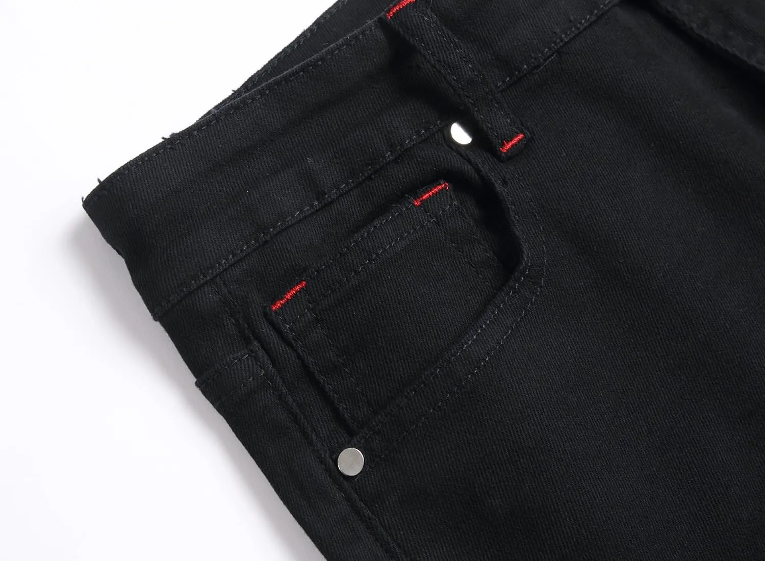 Slim Fit Men's Jeans, Ripped Stretch Jeans Denim Pants