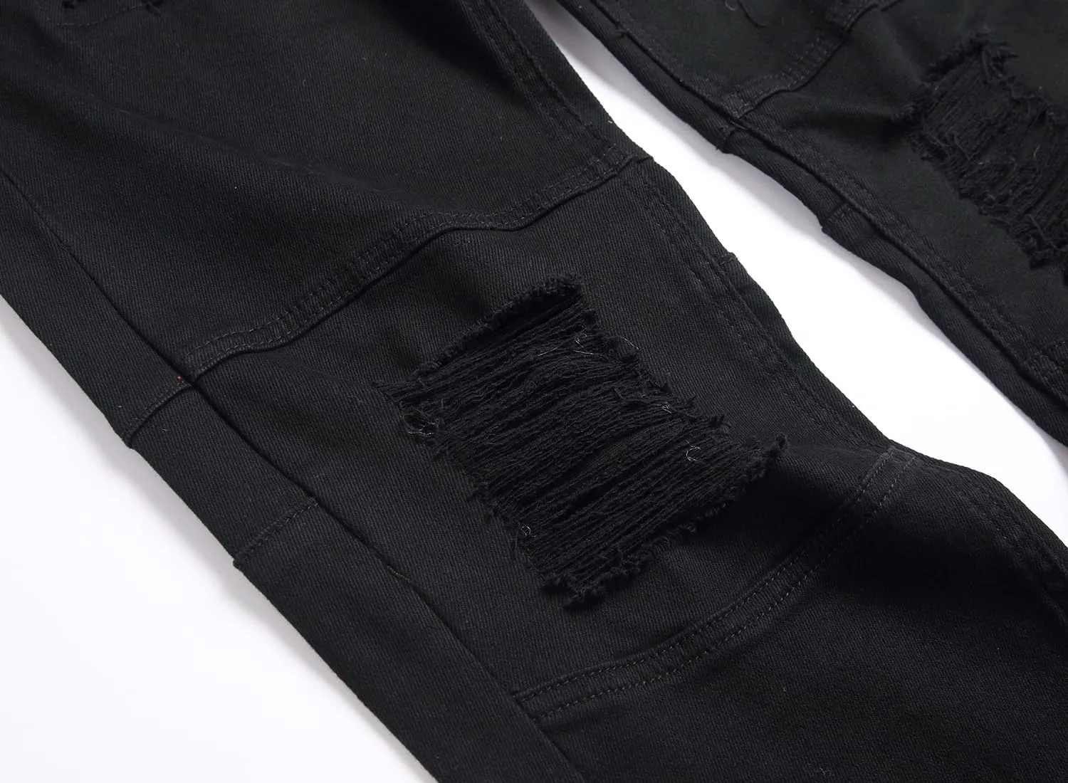 Slim Fit Men's Jeans, Ripped Stretch Jeans Denim Pants