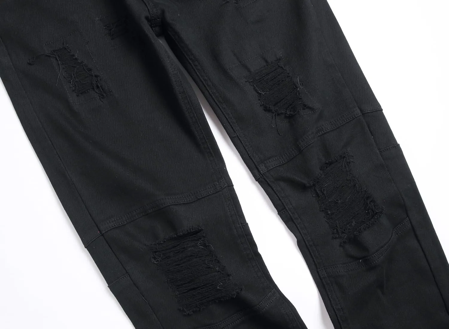 Slim Fit Men's Jeans, Ripped Stretch Jeans Denim Pants