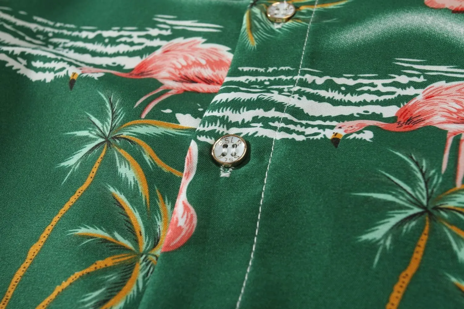 SSLR Big Boys Hawaiian Shirt, Kids Hawaiian Shirt, Flamingos Shirt Short Sleeve Luau Shirt for Kids