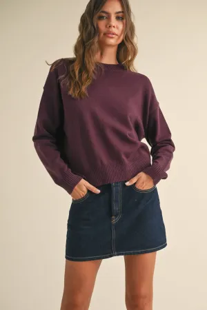 STRIPED PATTERN SWEATER TOP