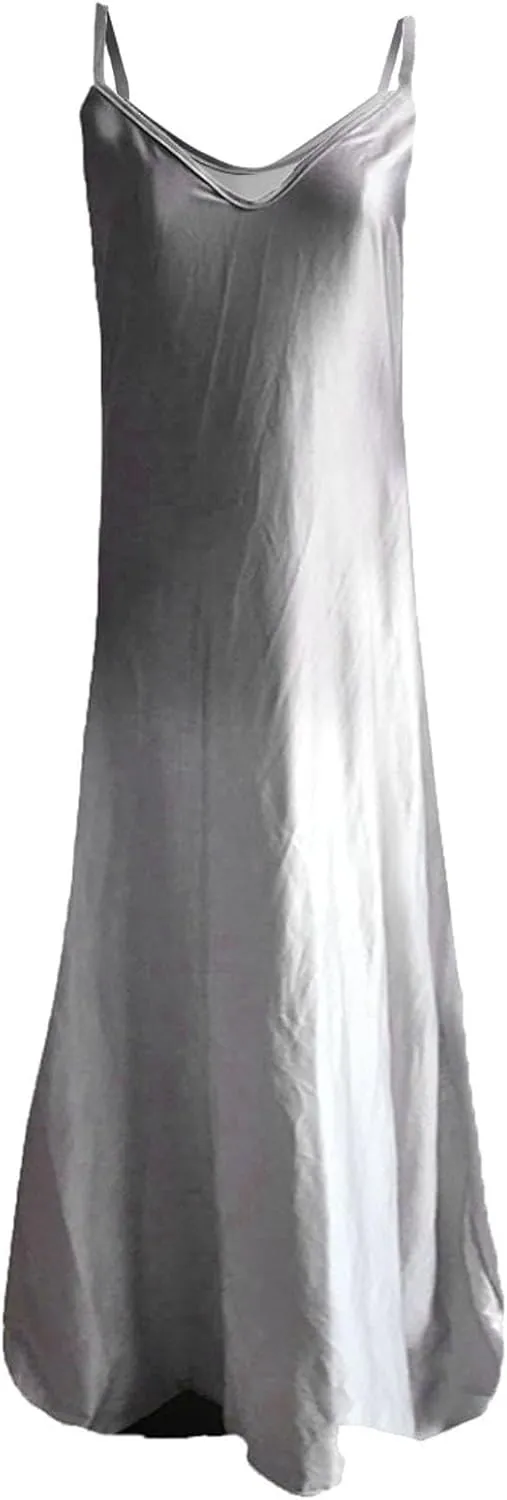 Sundresses for Women Womens Spring Dresses V Neck Summer Flowy Maxi Dress Elegant Casual Sleeveless Beach Sun Dress