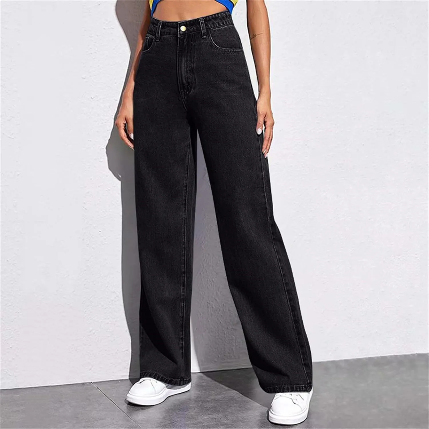 Sweatpants That Look Like Jeans Boyfriend Jeans Sweatpant Jeans High Waisted with Pockets Cute Sweatpants