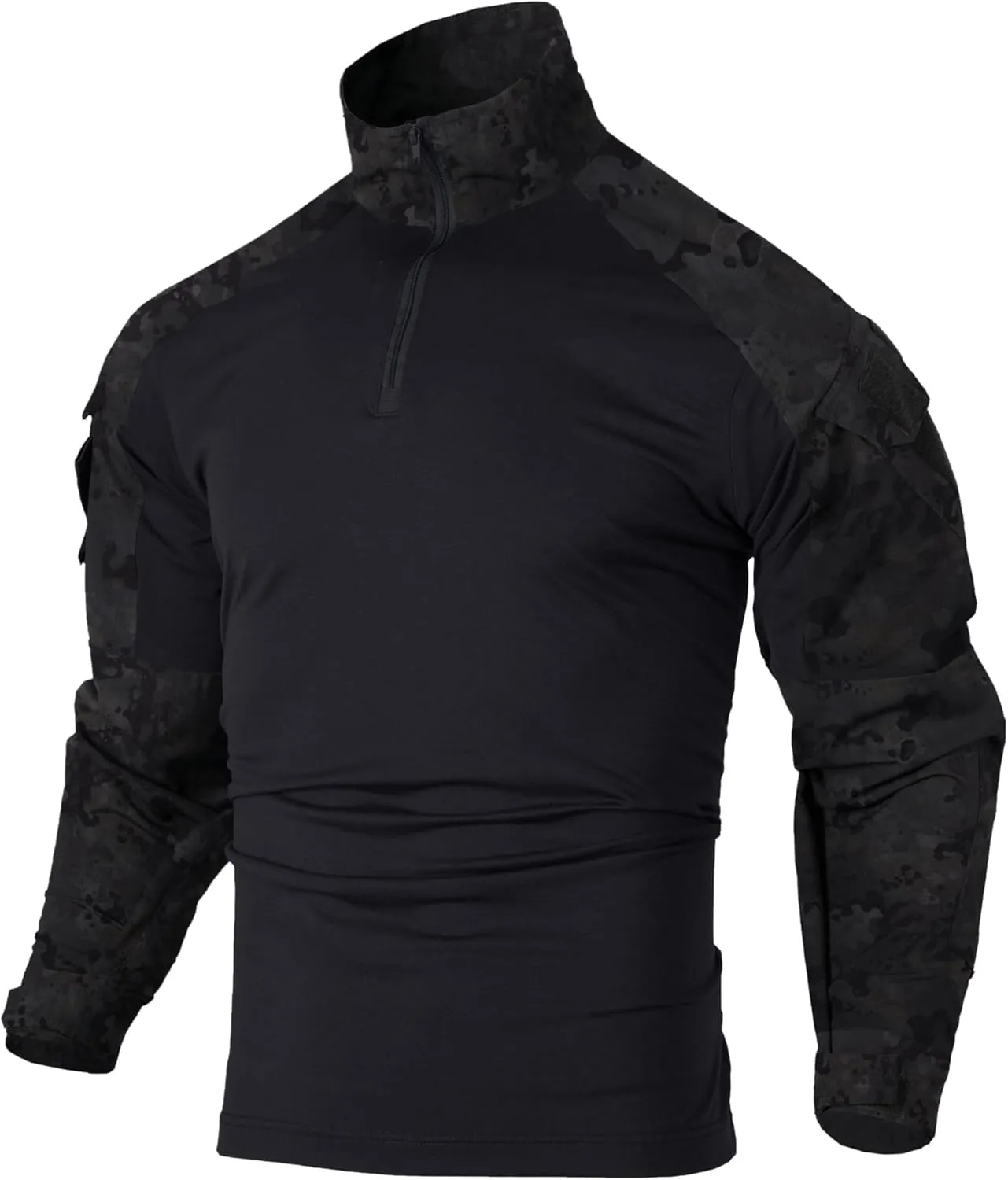 Tactical Shirt for Men G3 Camo Combat Shirt Long Sleeve BDU Military Shirt 1/4 Zip with Pockets