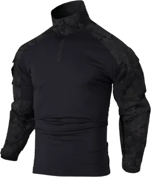 Tactical Shirt for Men G3 Camo Combat Shirt Long Sleeve BDU Military Shirt 1/4 Zip with Pockets