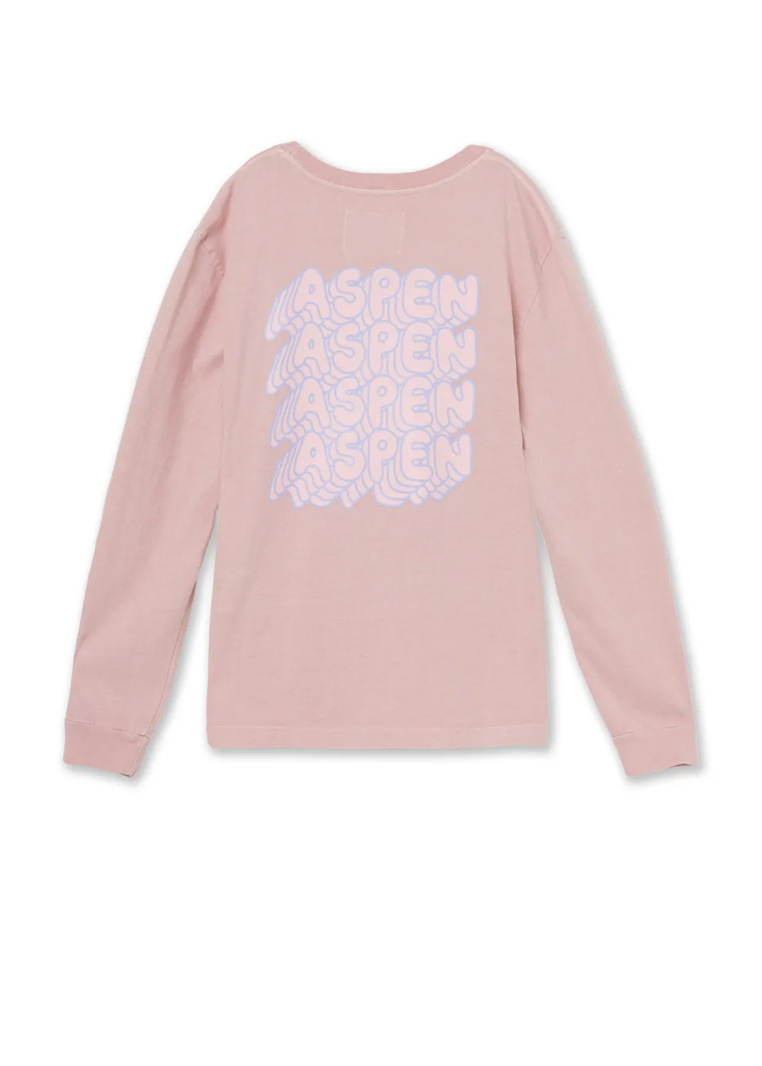 The Haas Brothers Aspen Adult Unisex Long Sleeve Tee in Pink