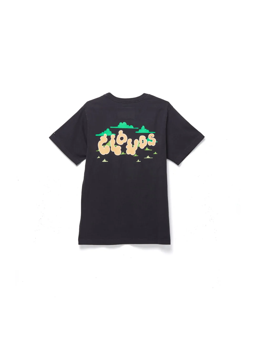 The Haas Brothers Clouds Adult Unisex Short Sleeve Tee in Vintage Black