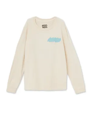 The Haas Brothers So High Adult Unisex Long Sleeve Tee in Cream