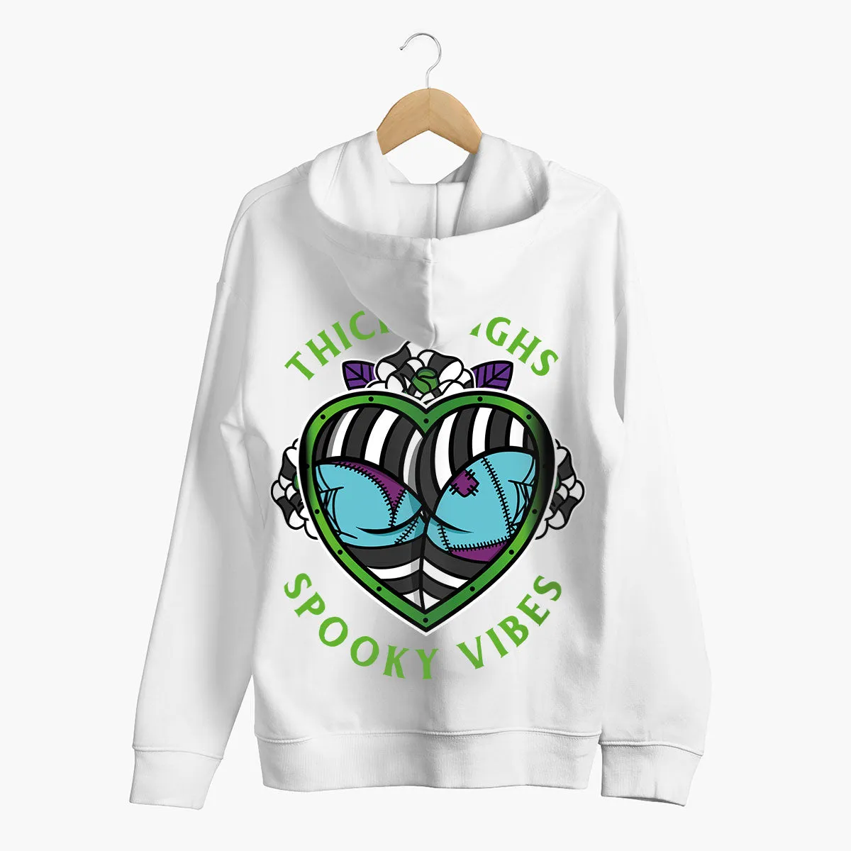 Thick Thighs Spooky Vibes Hoodie (Unisex)