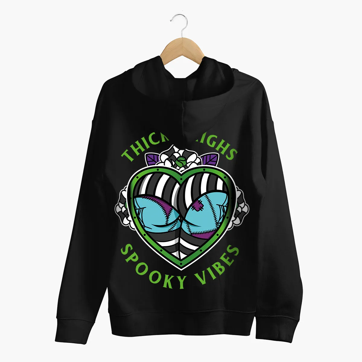 Thick Thighs Spooky Vibes Hoodie (Unisex)