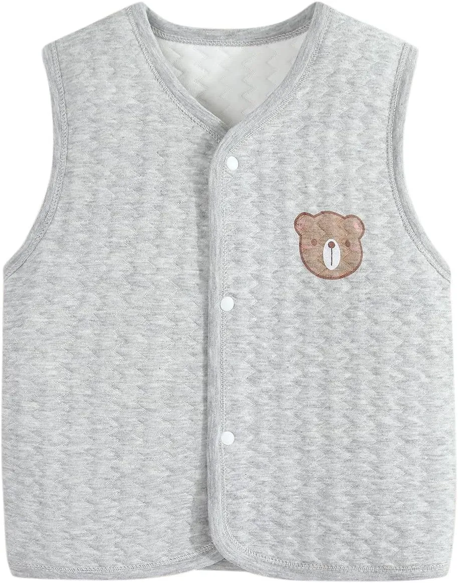Toddler Girl Boys Vest Coat Cotton Warm Vests Padded aistcoat Thick Soft Clothes Baby uffer Vest