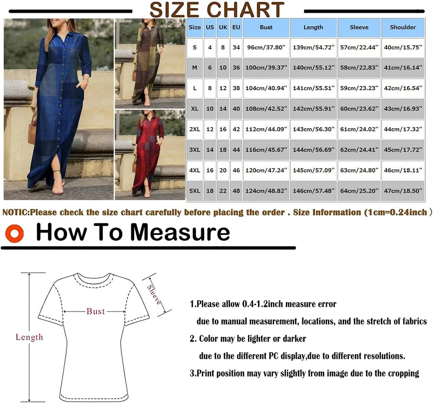 Trendy Button Down Long Sleeve Shirt Maxi Dress Summer Sexy V Neck Plus Size Fall Formal Elegant Casual Long Dress