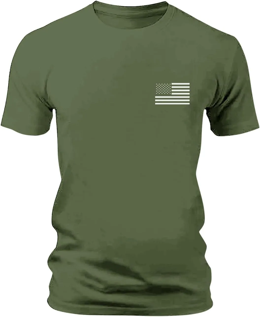 Tshirts for Men Short Sleeve 4th of July American Flag Printed Shirt Breathable Vintage Quick Dry Trendy Outfits