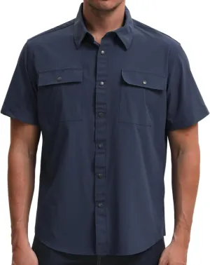 TUNEVUSE Mens Short Sleeve Button Down Shirt Casual Work Dress Shirt Lightweight Summer Shirt with 2 Pockets