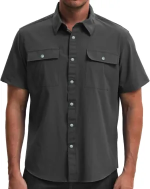 TUNEVUSE Mens Short Sleeve Button Down Shirt Casual Work Dress Shirt Lightweight Summer Shirt with 2 Pockets