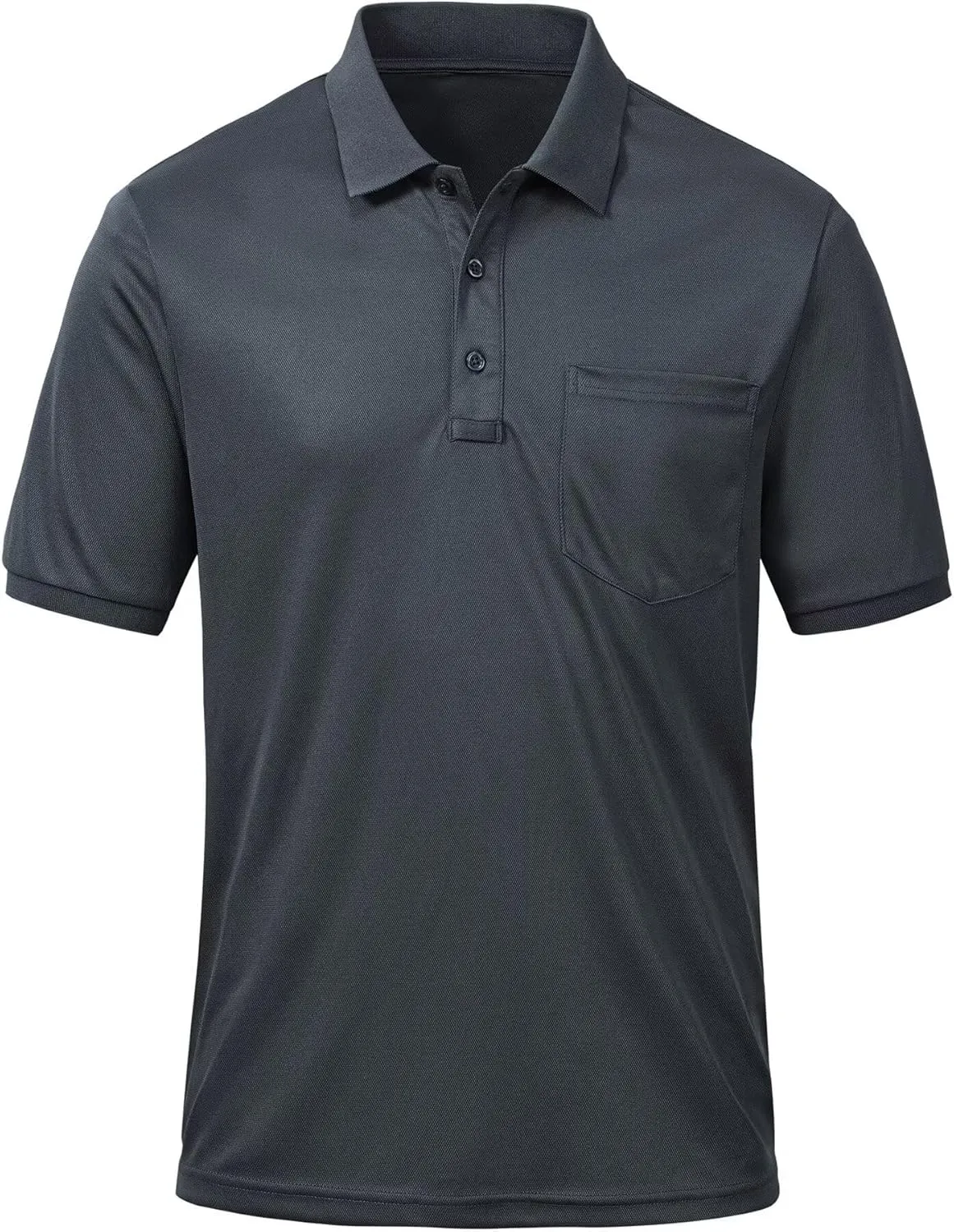 Tyhengta Men's Polo Shirt Short Sleeve Quick Dry Athletic Performance Shirt Golf Shirt