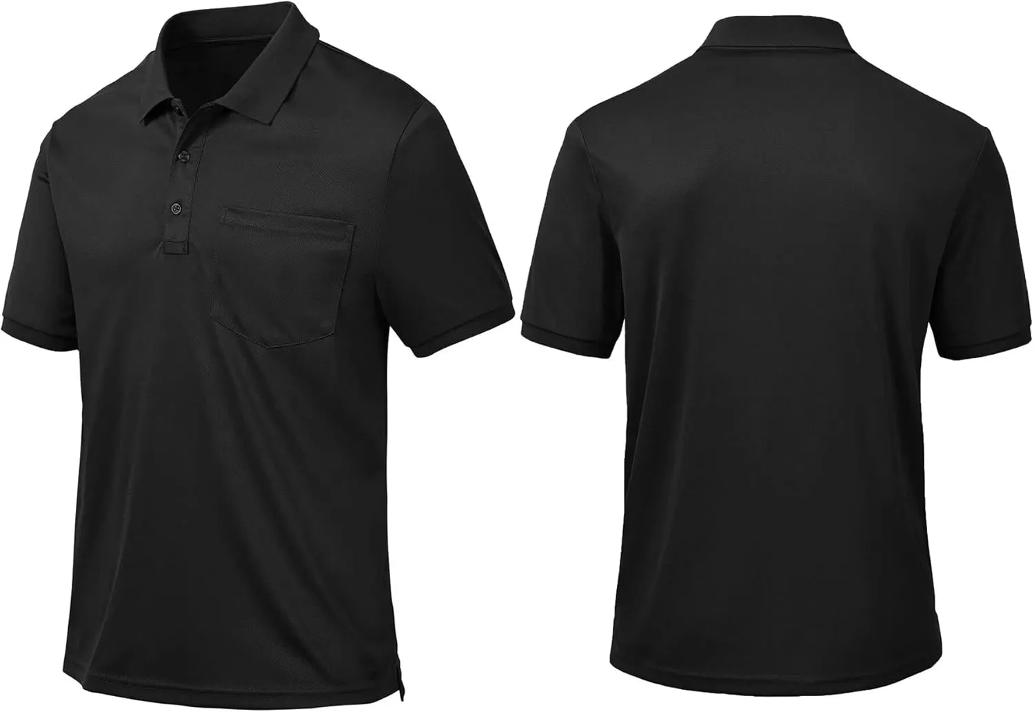 Tyhengta Men's Polo Shirt Short Sleeve Quick Dry Athletic Performance Shirt Golf Shirt