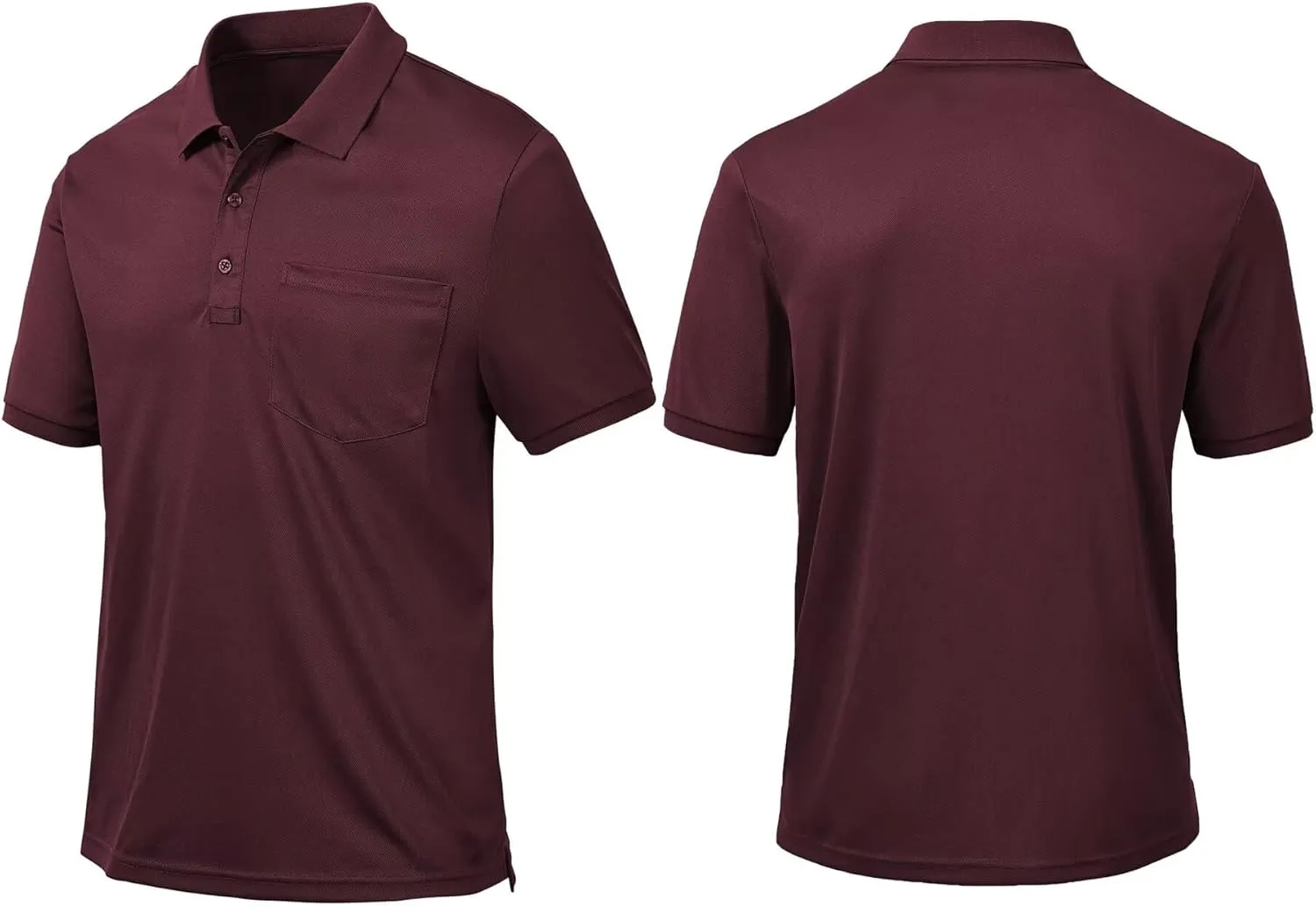Tyhengta Men's Polo Shirt Short Sleeve Quick Dry Athletic Performance Shirt Golf Shirt