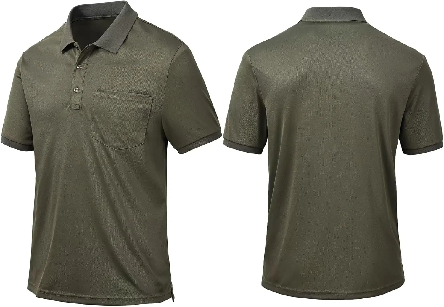 Tyhengta Men's Polo Shirt Short Sleeve Quick Dry Athletic Performance Shirt Golf Shirt